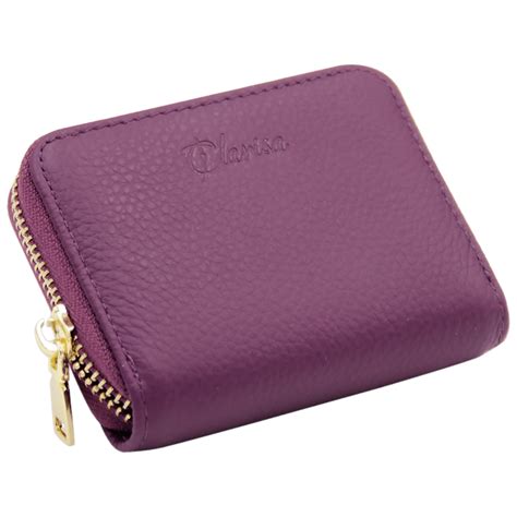 clarisa rfid blocking leather card holder wallet|edc rfid blocking wallet.